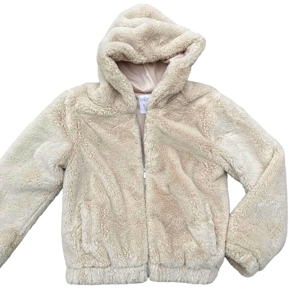 PacSun Soft Fuzzy Bomber Hoodie - Picture 1 of 3